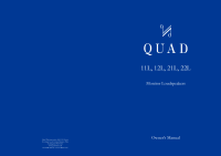 Quad 11L-12L-21L-22L - Owners Manual-1